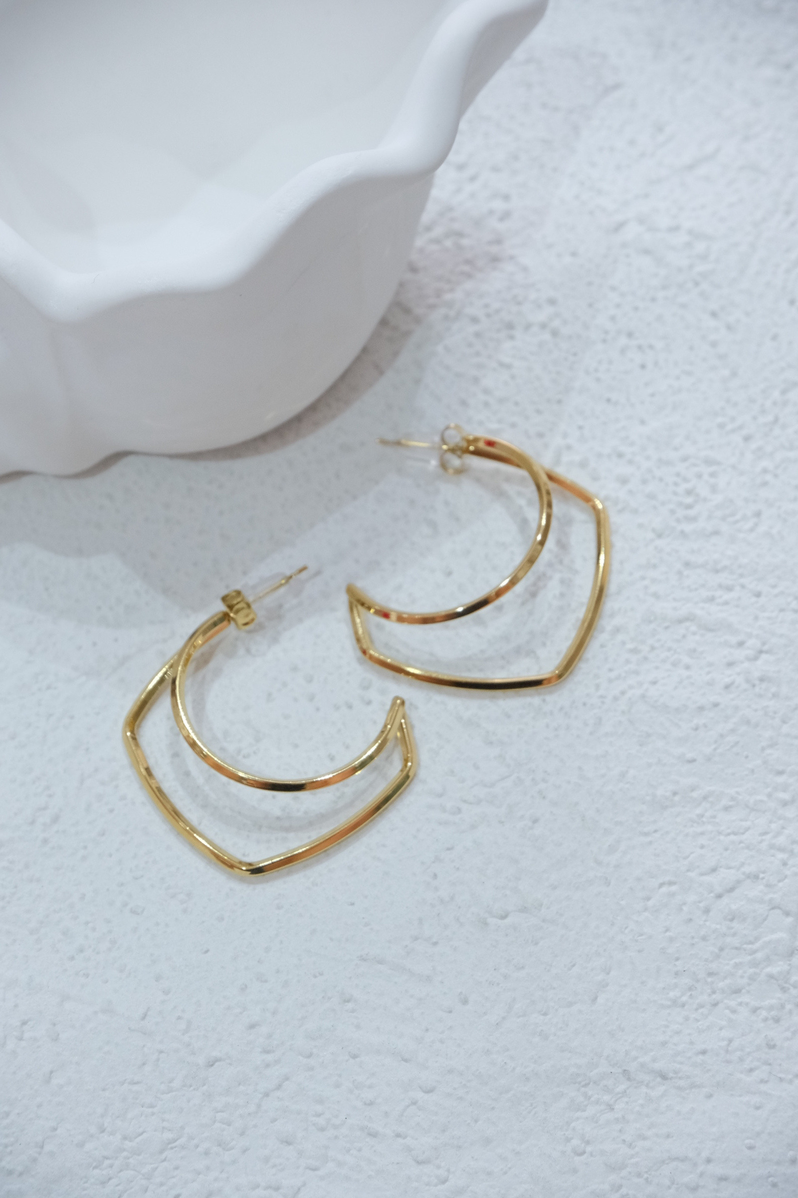 Mayorista Eclador Bijoux - Eado en el acero inoxidable.  Anillo de orejas de mujeres