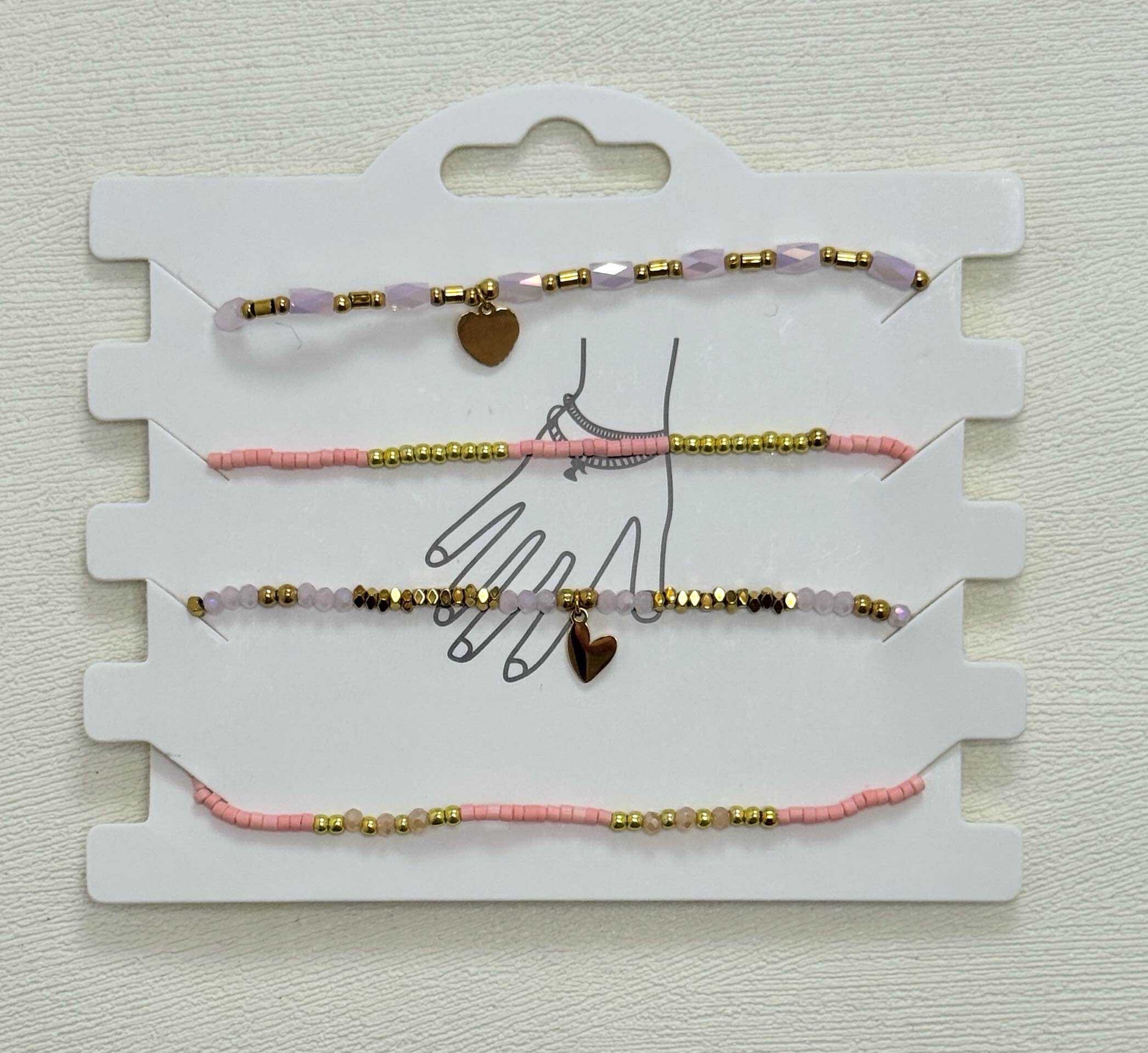 Grossiste Eclador Bijoux - Lot De 4 Bracelets En Acier Inoxydable