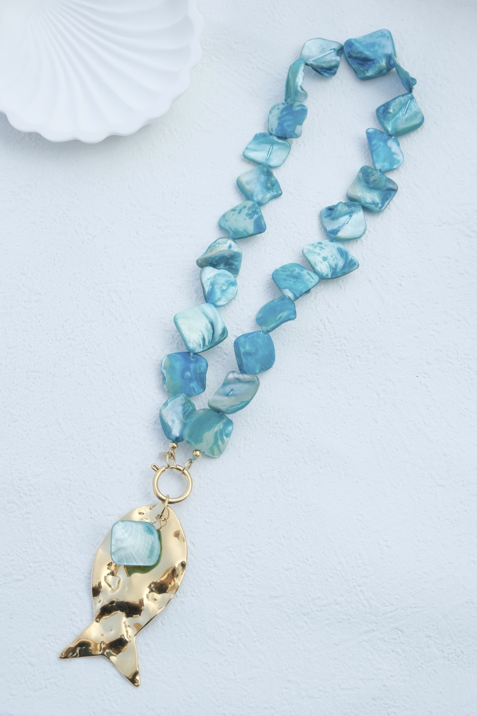 Grossiste Eclador Bijoux - Collier poisson en acier Inoxydable femme