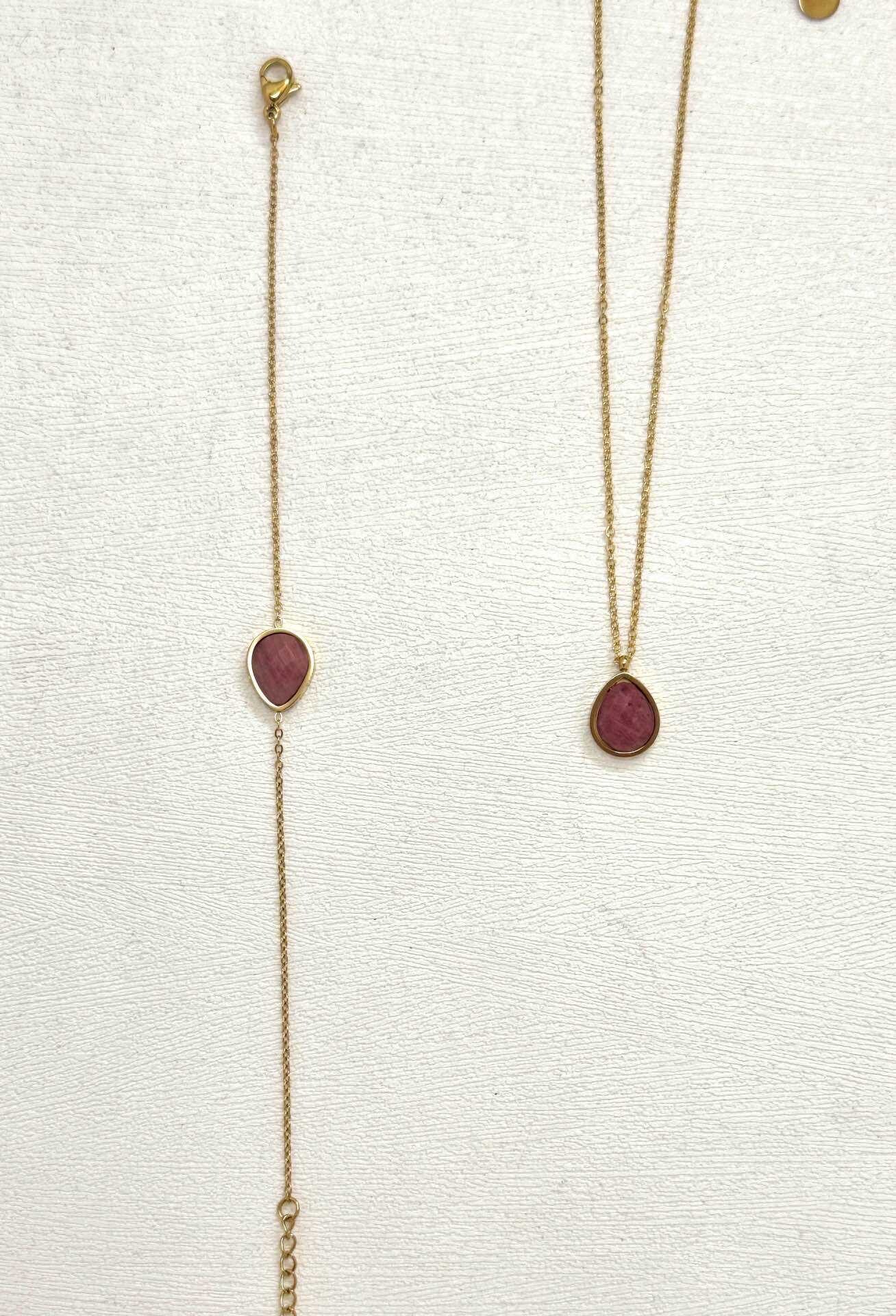Grossiste Eclador Bijoux - Ensemble Collier En Acier Inoxydable Et Bracelet En Acier Inoxydable