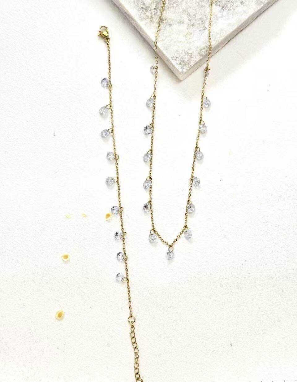 Grossiste Eclador Bijoux - Ensemble parure femme en acier inoxydable
