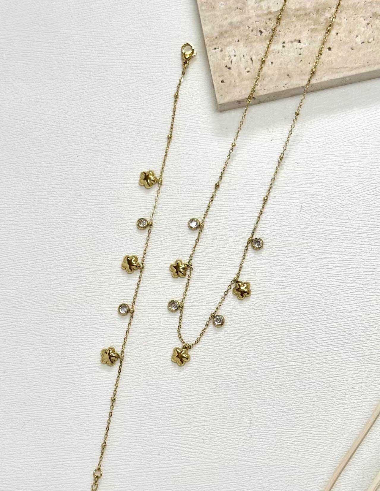 Grossiste Eclador Bijoux - Ensemble parure femme en acier inoxydable