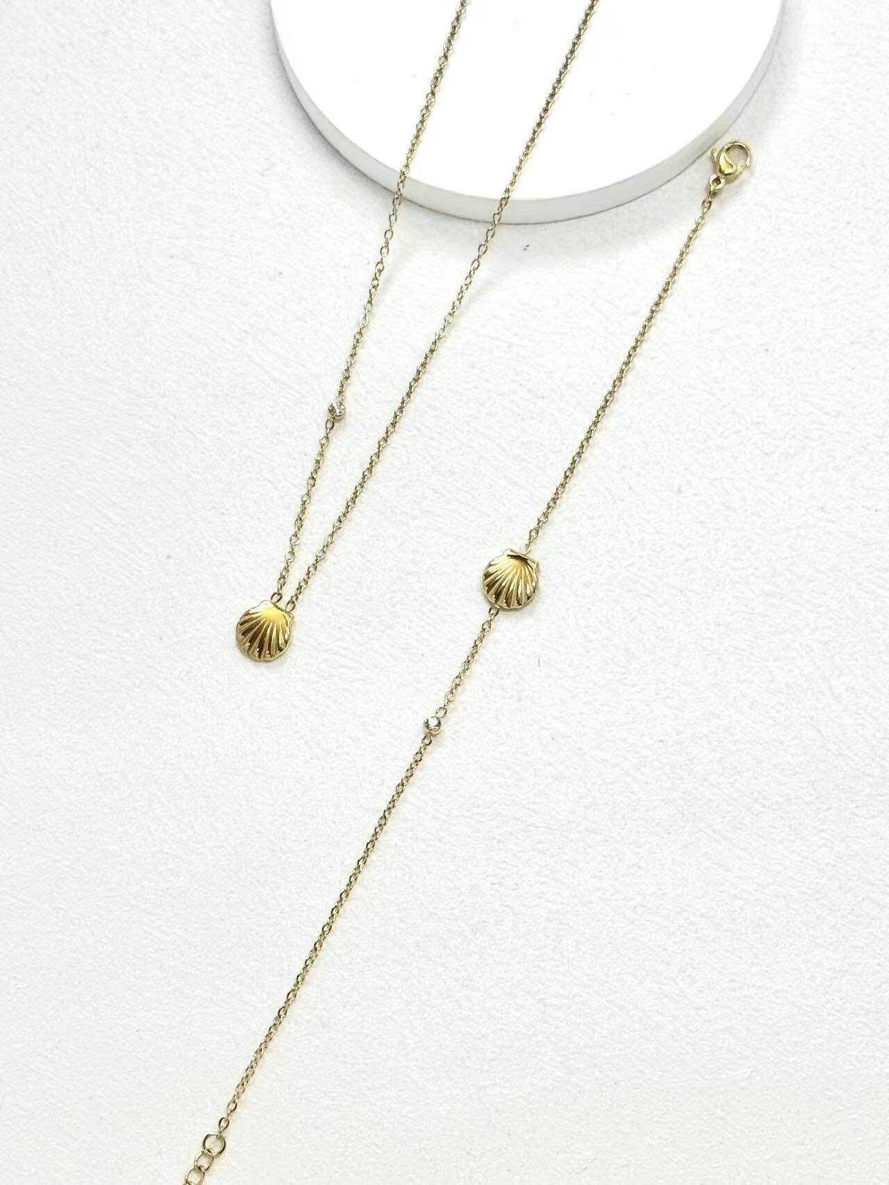 Grossiste Eclador Bijoux - Ensemble parure femme en acier inoxydable avec pendentif de coquillage