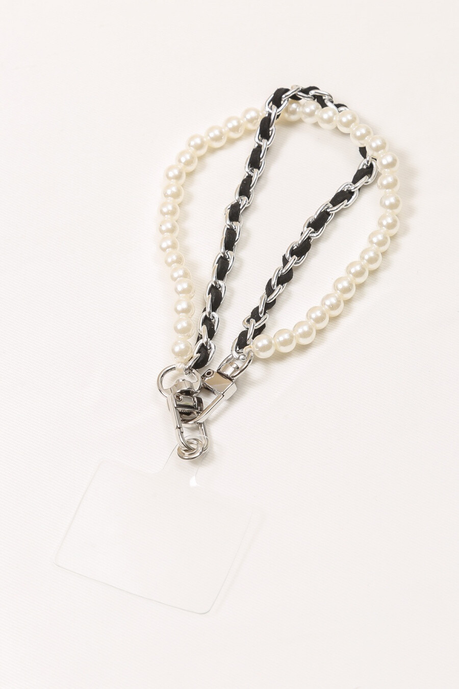 Wholesaler Eclat Paris - Double chain phone jewelry silver