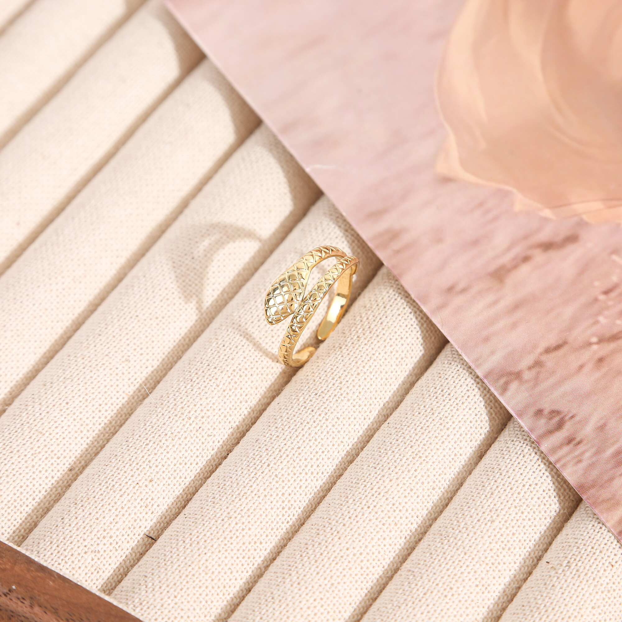 Großhändler Eclat Paris - Einstellbare goldene Ring verbessern die raffinierte Schlange
