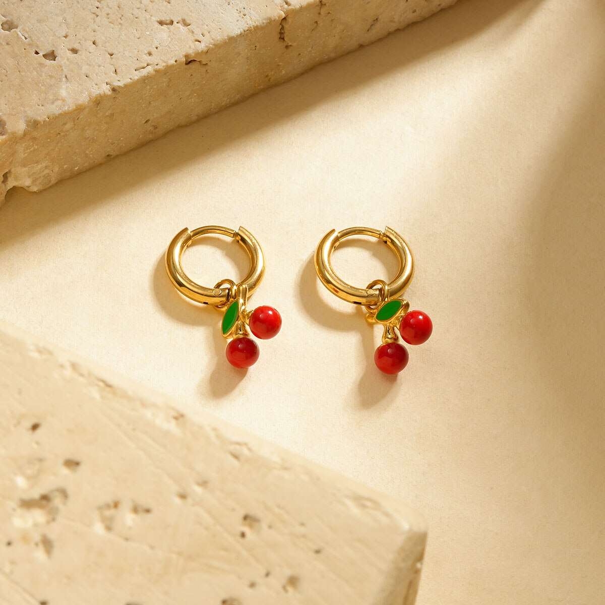 Großhändler Eclat Paris - Cherry Golden Creole Earms