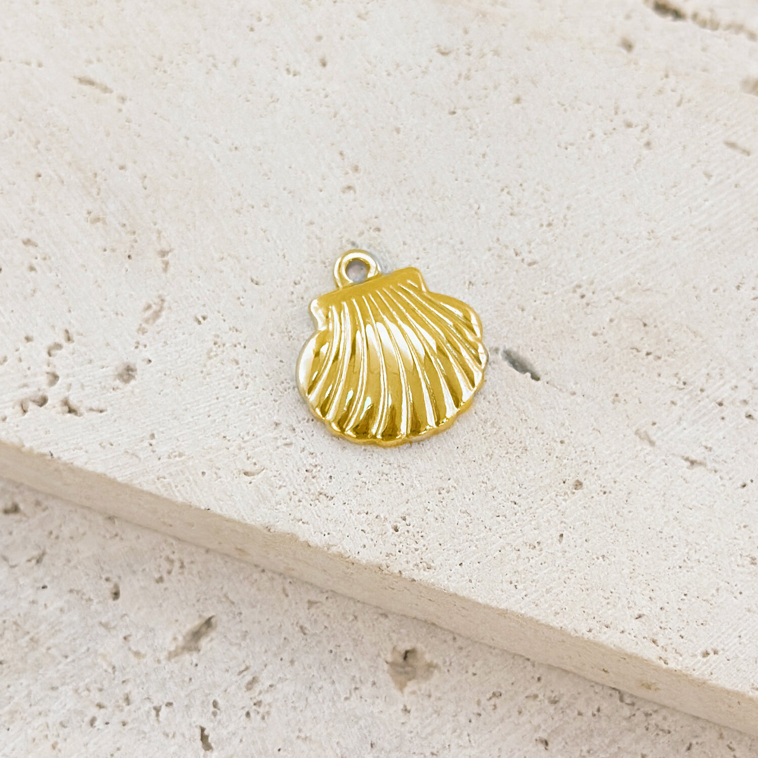 Grossiste Eclat Paris - Lot de 3 Pendentifs Océan Coquillage Doré