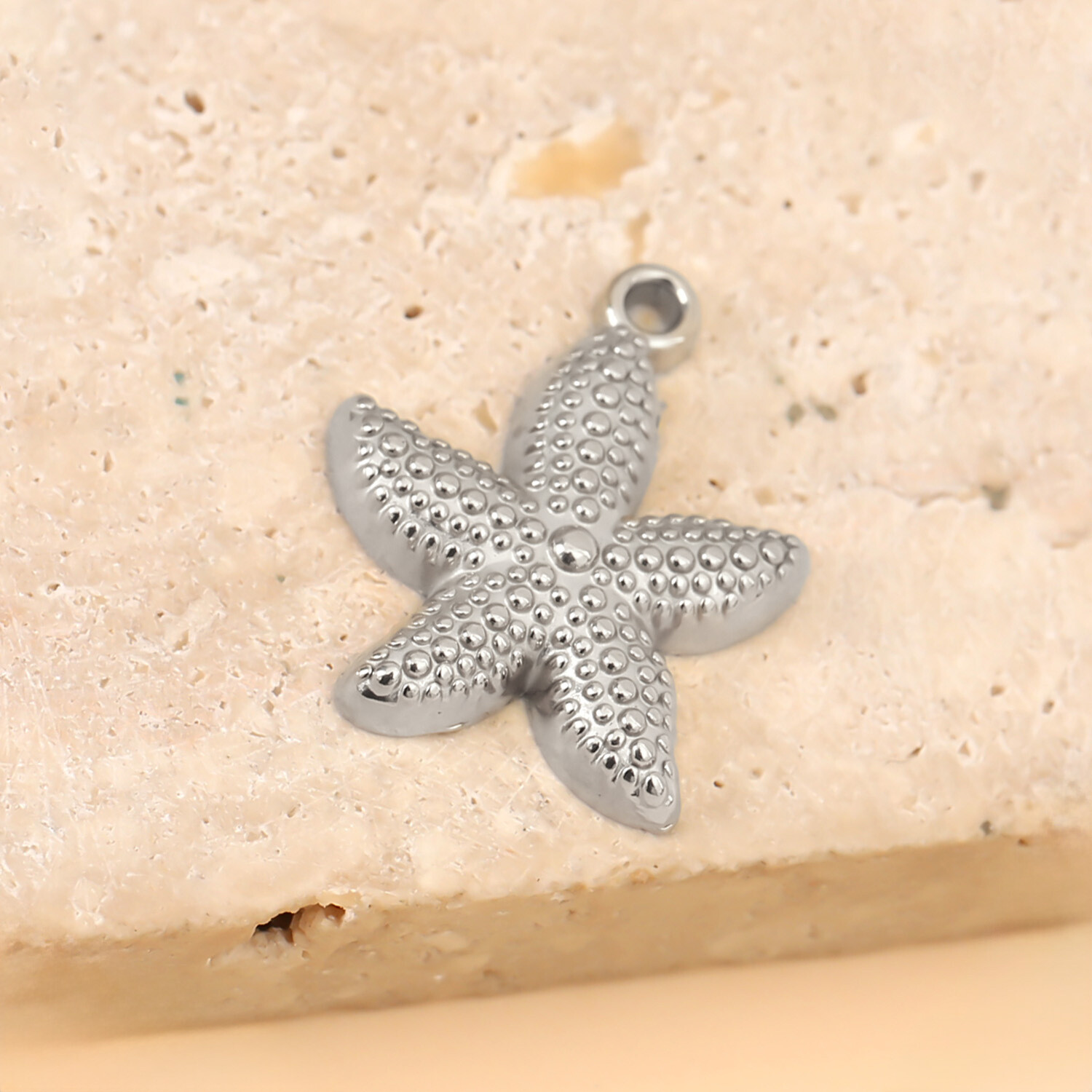 Grossiste Eclat Paris - Lot de 3 Pendentifs Marin Étoile De Mer Argenté