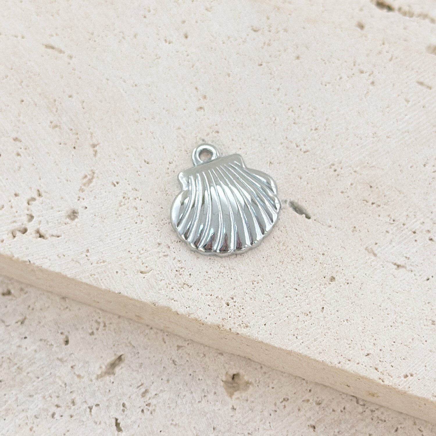 Grossiste Eclat Paris - Lot de 3 Pendentifs Océan Coquillage Argenté