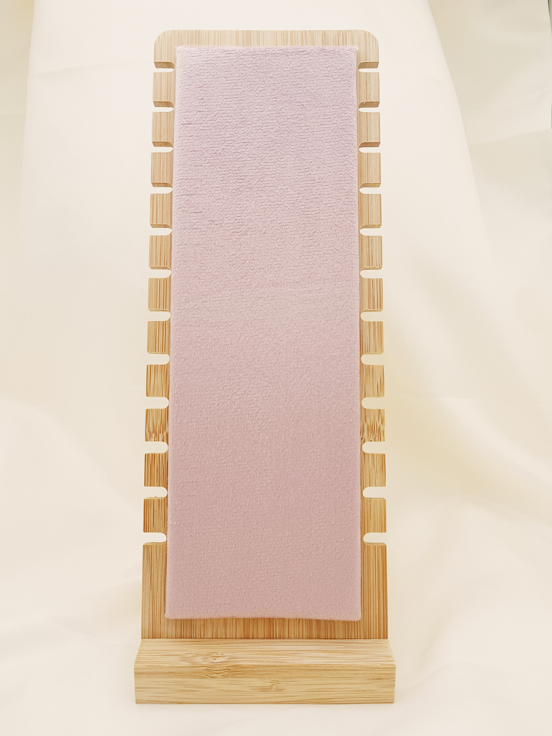 Grossiste Eclat Paris - Présentoir à bracelets velours rose