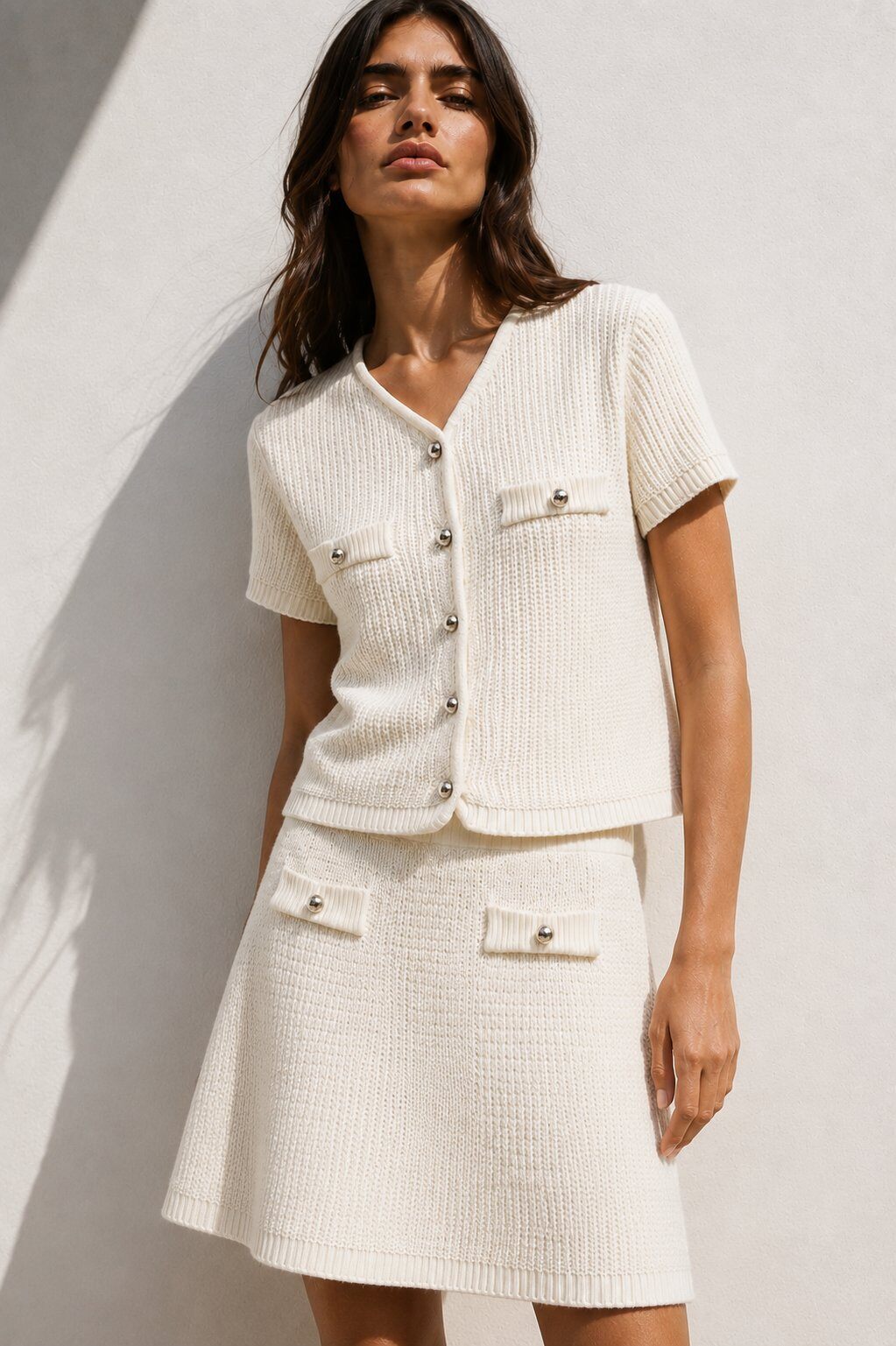 Grossista ECRU by Luni - Set Jolie in Maglia