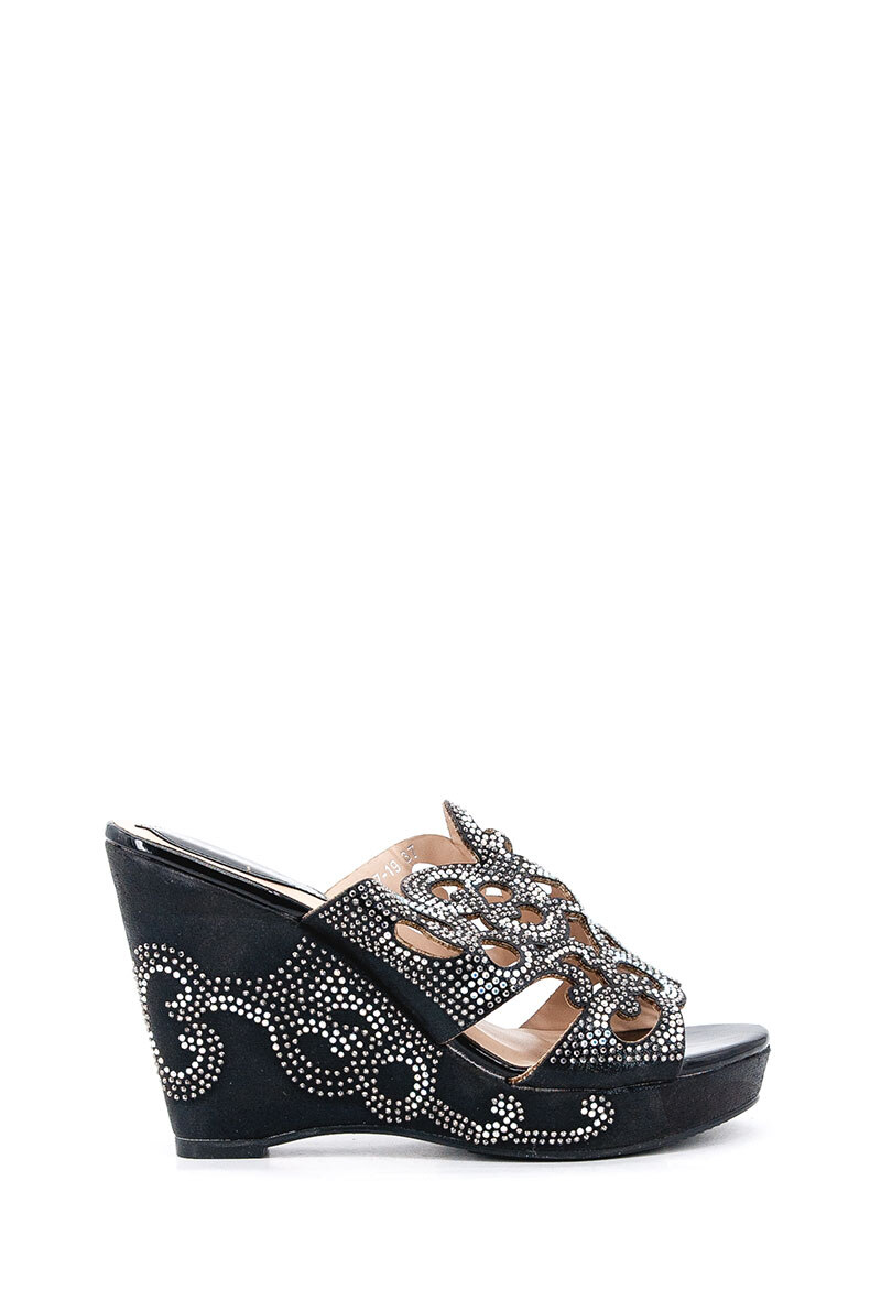 Wholesaler Elantar - Wedge rhinestone mule