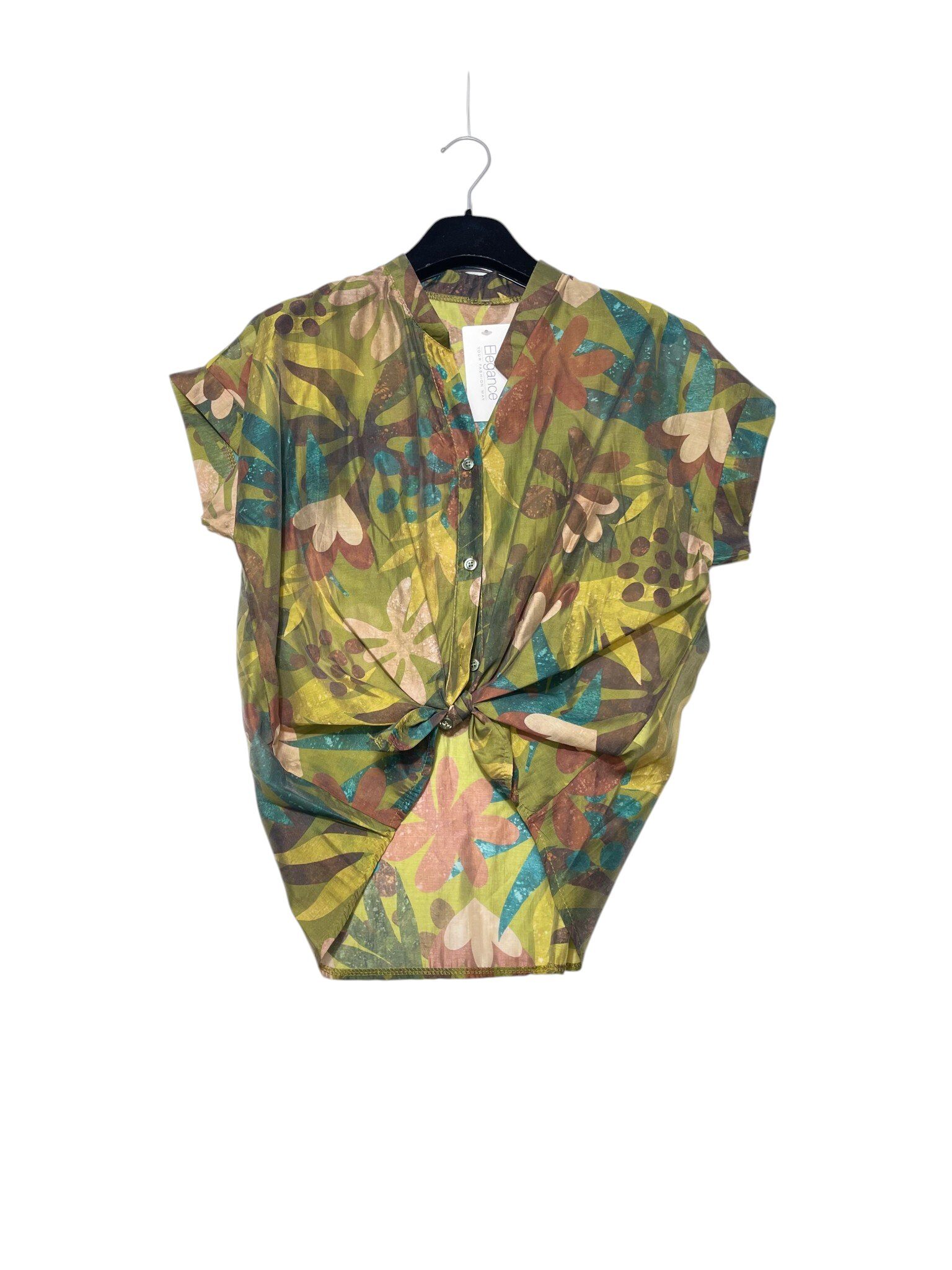 Wholesaler Elegance - Short-sleeve floral shirt