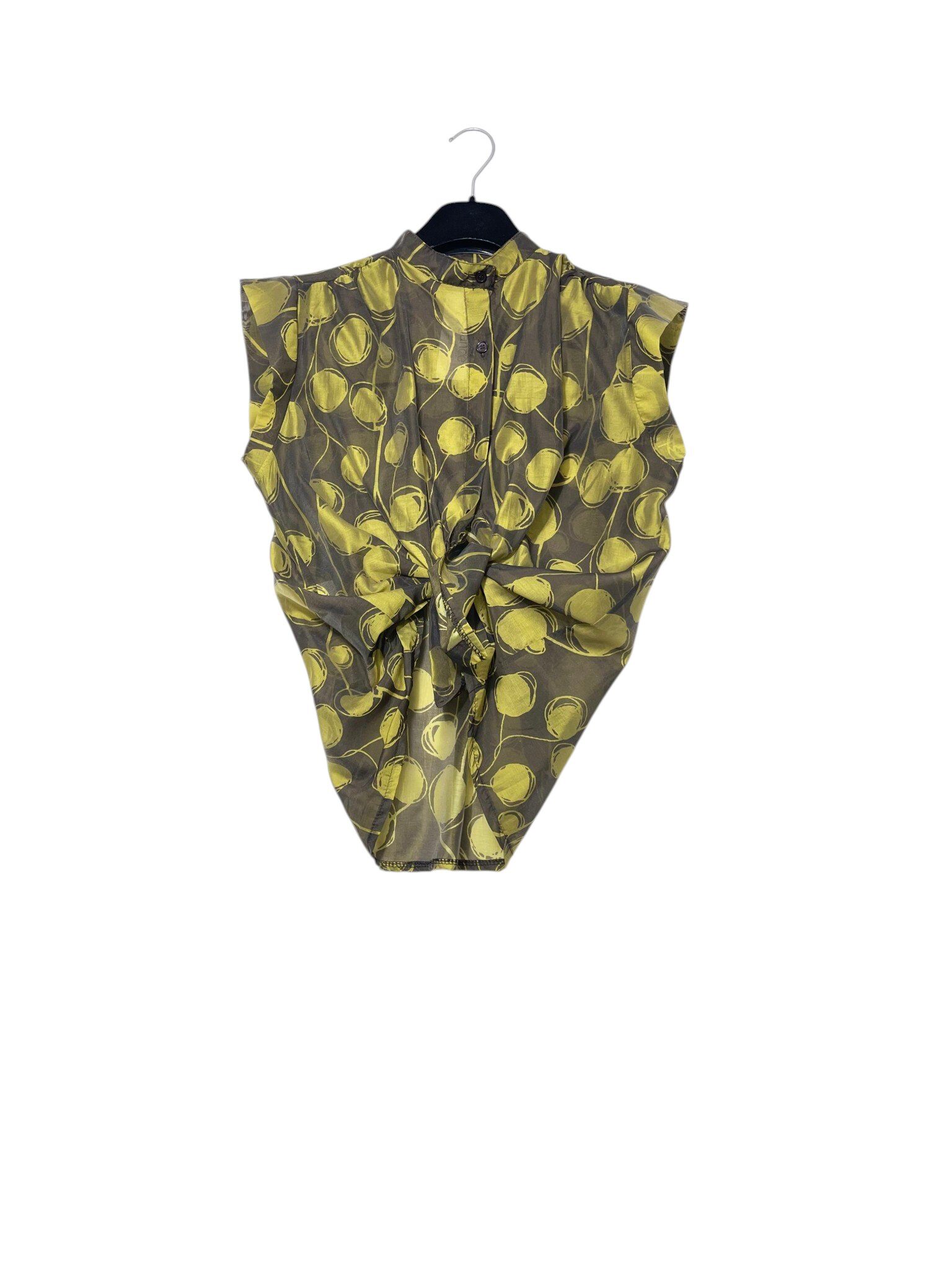 Wholesaler Elegance - Sleeveless tencel shirt with polka dots