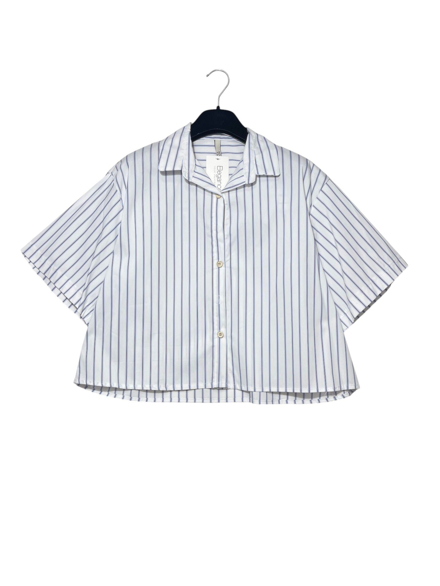 Mayorista Elegance - Camisa de rayas de manga corta