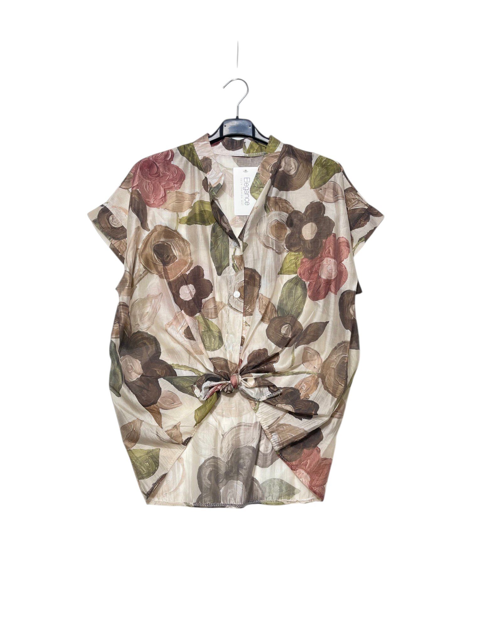 Wholesaler Elegance - Short-sleeve floral shirt