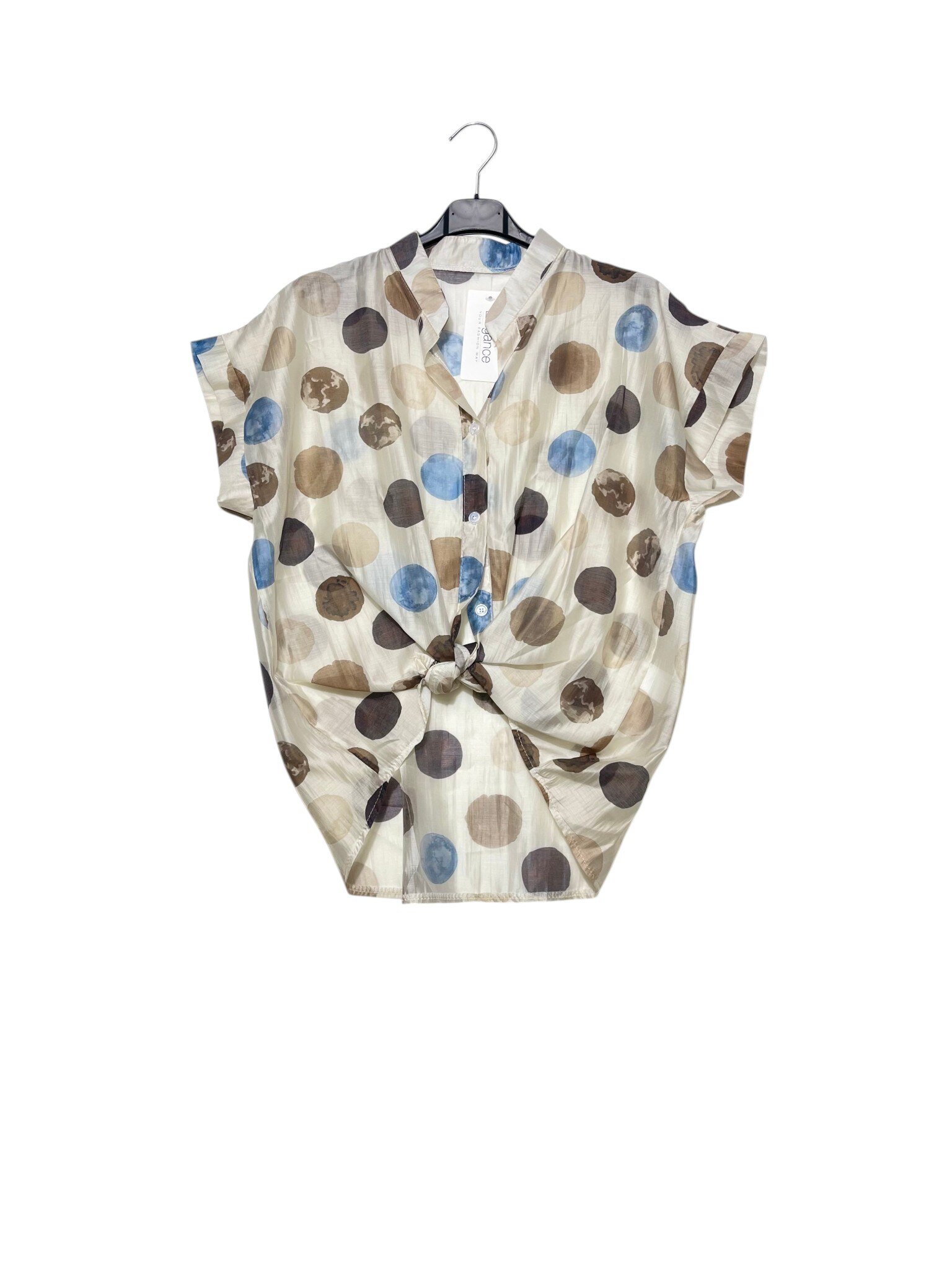 Wholesaler Elegance - Short-sleeve polka dot shirt
