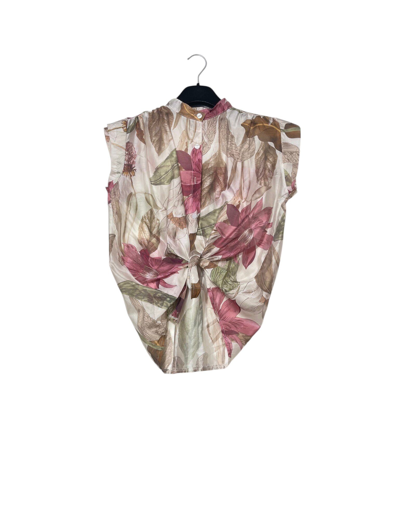 Wholesaler Elegance - Sleeveless tencel shirt with floral print