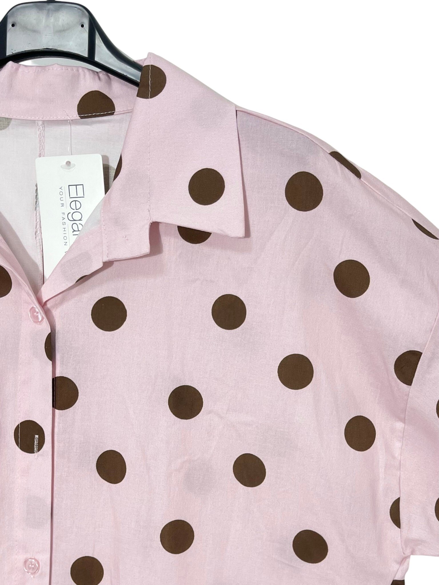 Chemise oversize à rayures rose femme | Morgan