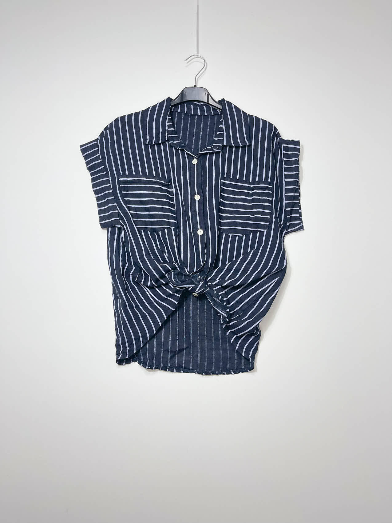 Grossiste Elegance - Chemise en lin à rayures