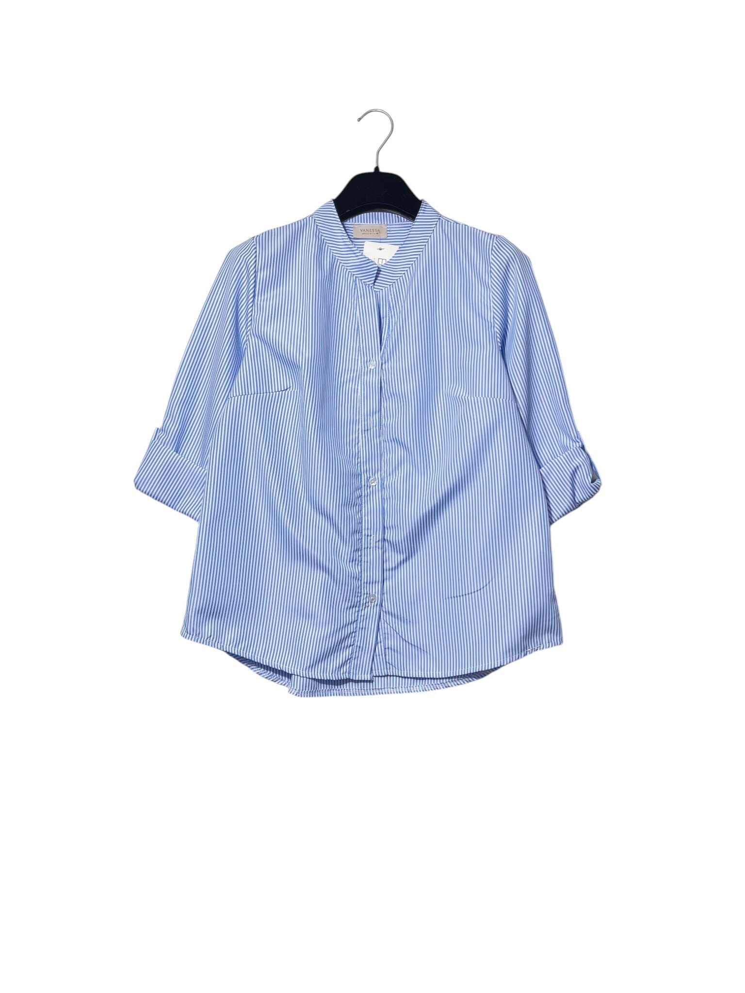 Grossista Elegance - Camicia collo alla coreana gessata