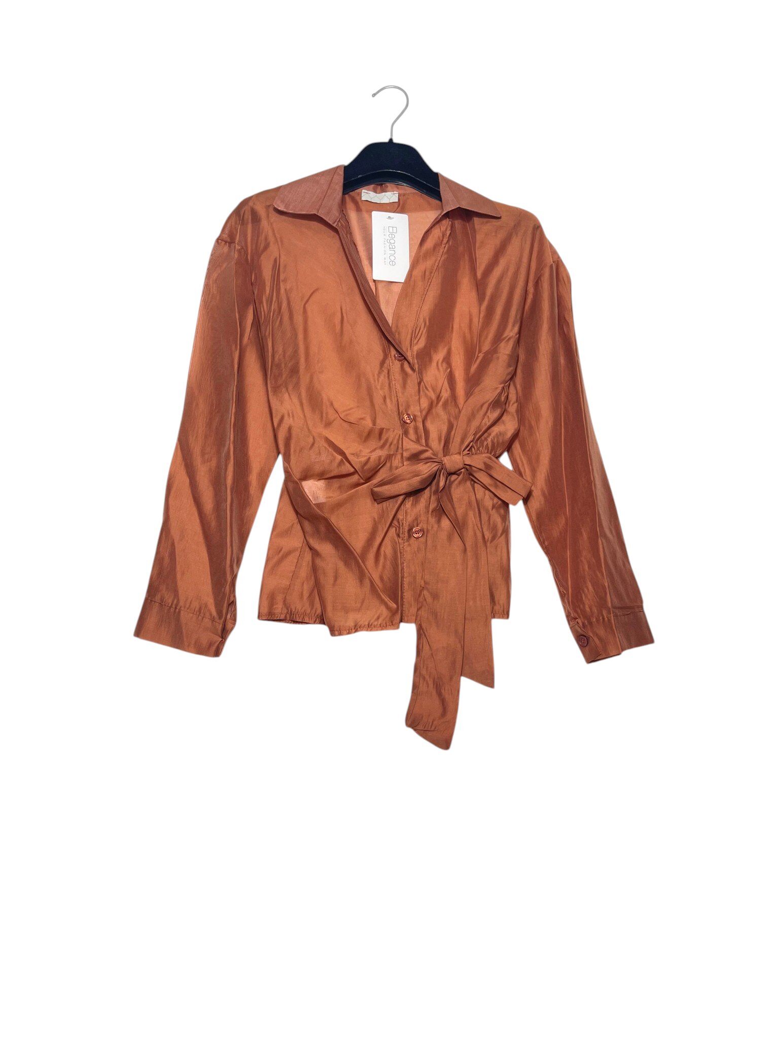 Wholesaler Elegance - Tencel shirt with side knot