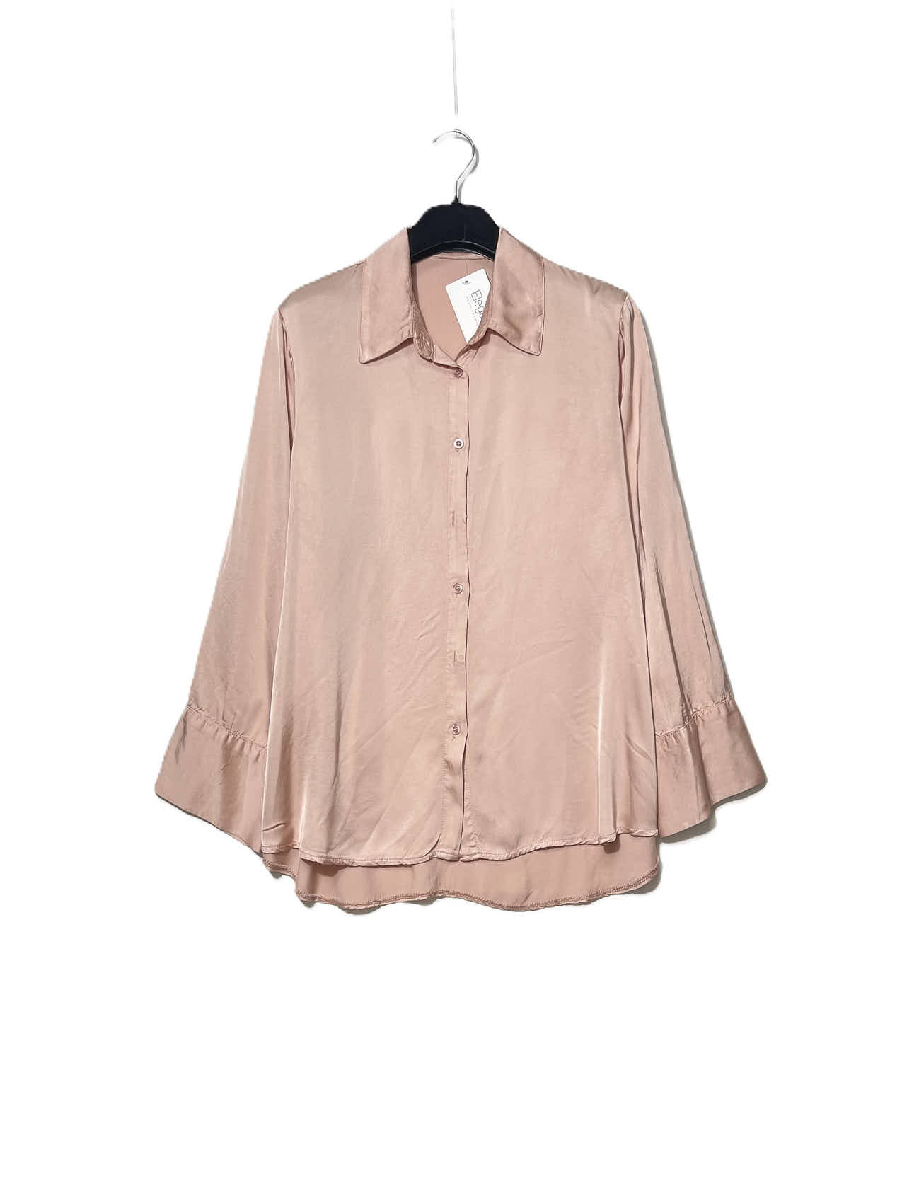 Grossiste Elegance - Chemise en pure viscose plus longue à l'arrière