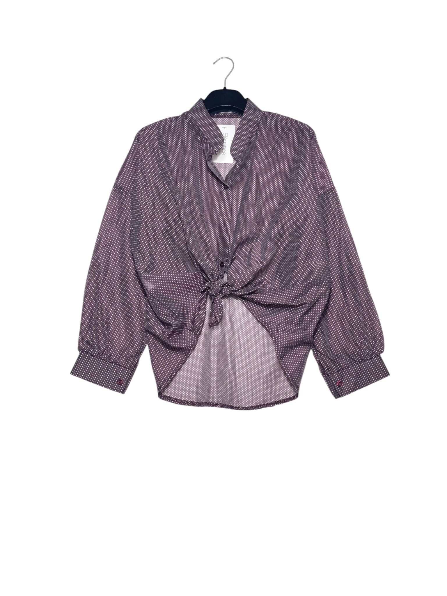 Grossista Elegance - Camicia collo coreana pois piccoli