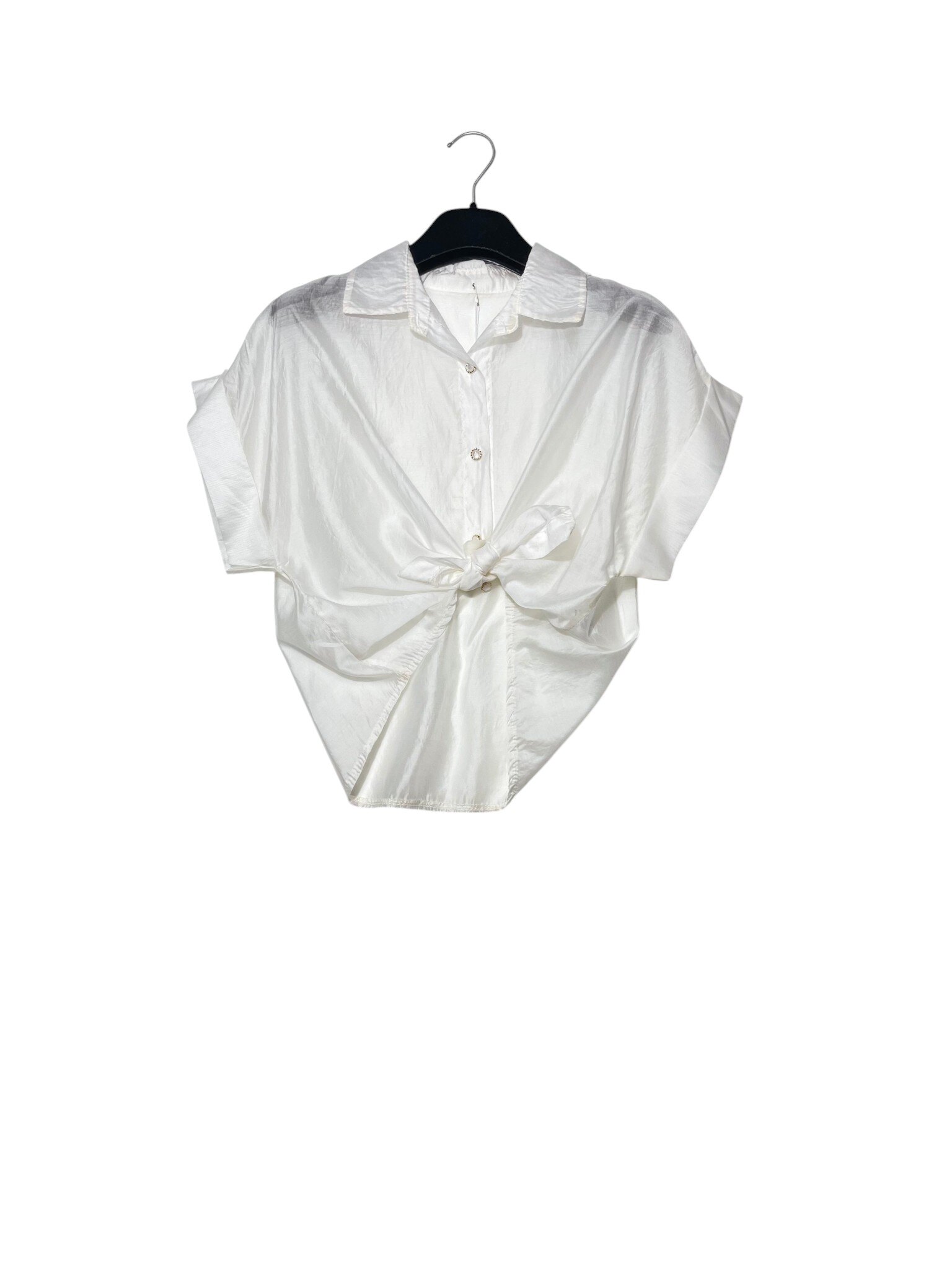 Wholesaler Elegance - Short-sleeve shirt with jewel button
