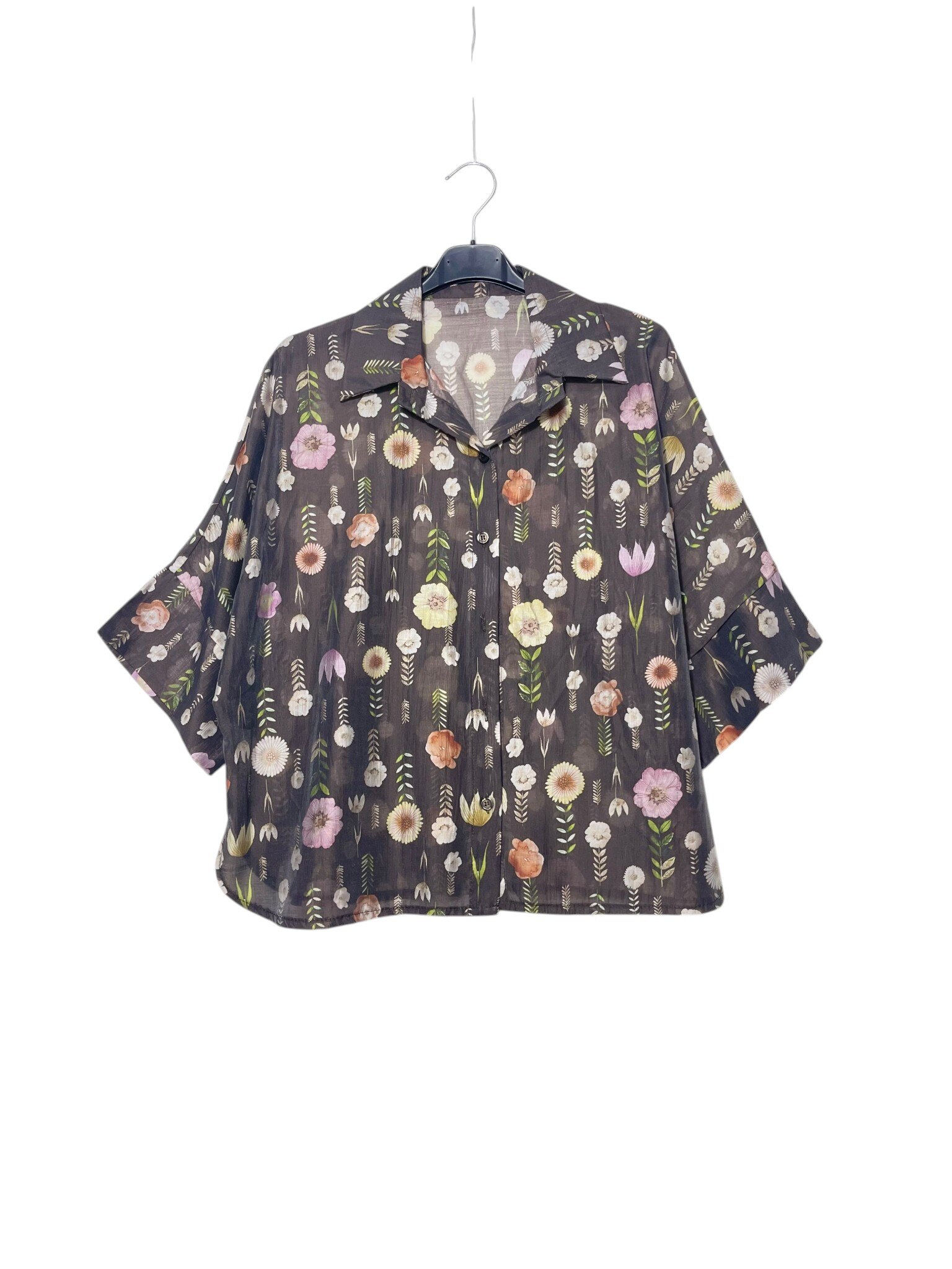 Wholesaler Elegance - Oversized floral tencel shirt