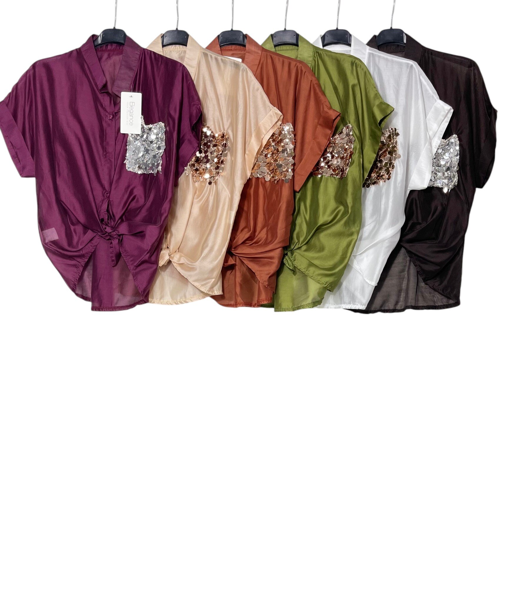 Wholesaler Elegance - Shirt with sequin pocket