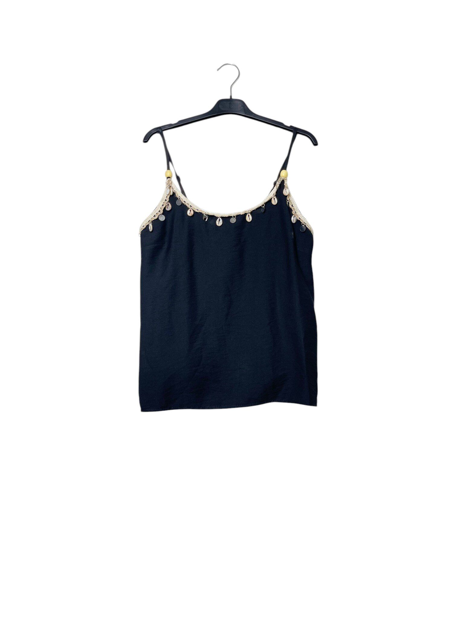 Wholesaler Elegance - Tank top with shell sequin embroidery, elasticated at the back