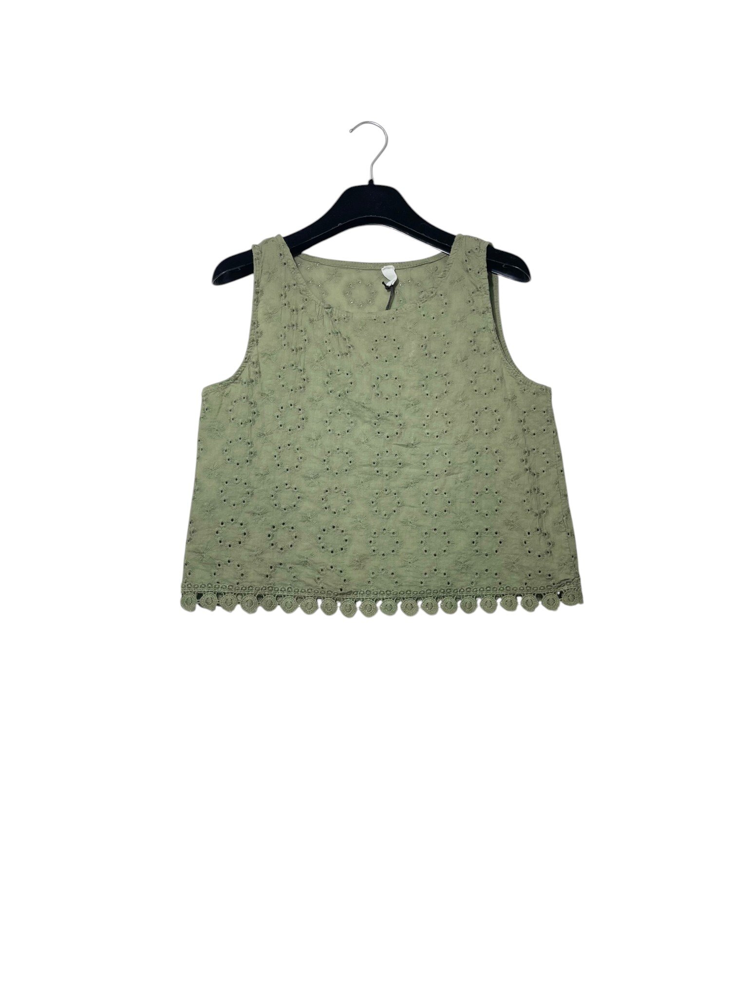 Mayorista Elegance - Camiseta sin mangas de bordado inglés