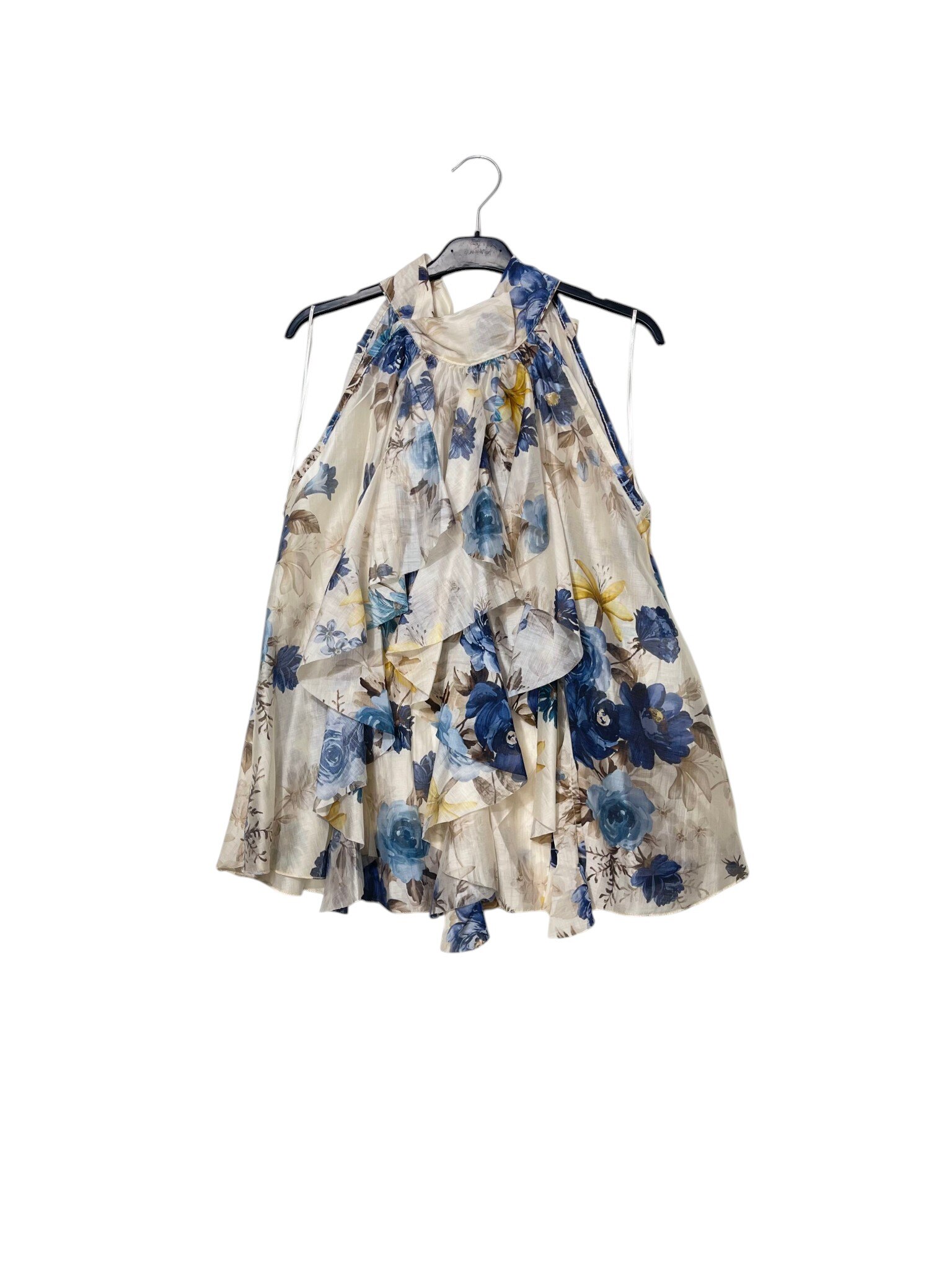 Wholesaler Elegance - Racerback tank top with ruffle floral print