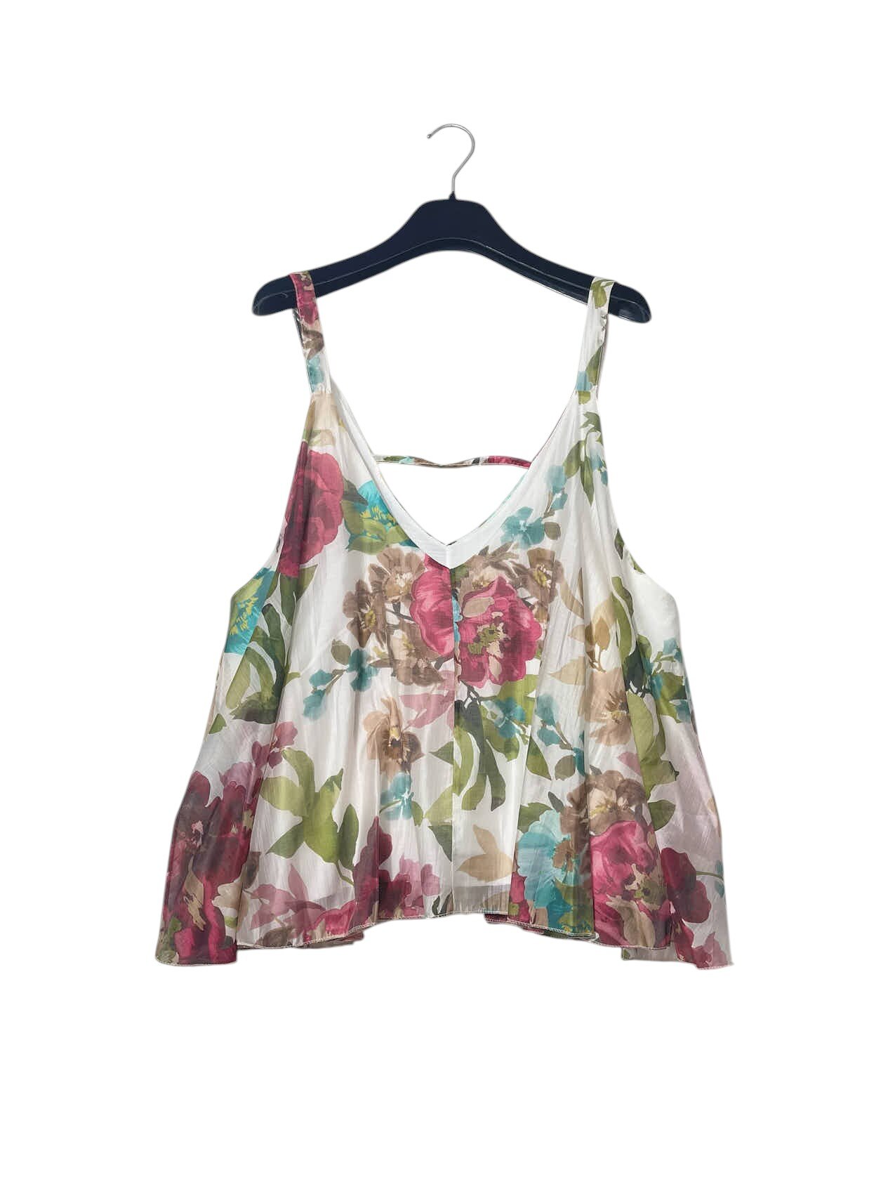 Wholesaler Elegance - Oversized floral V-neck tank top