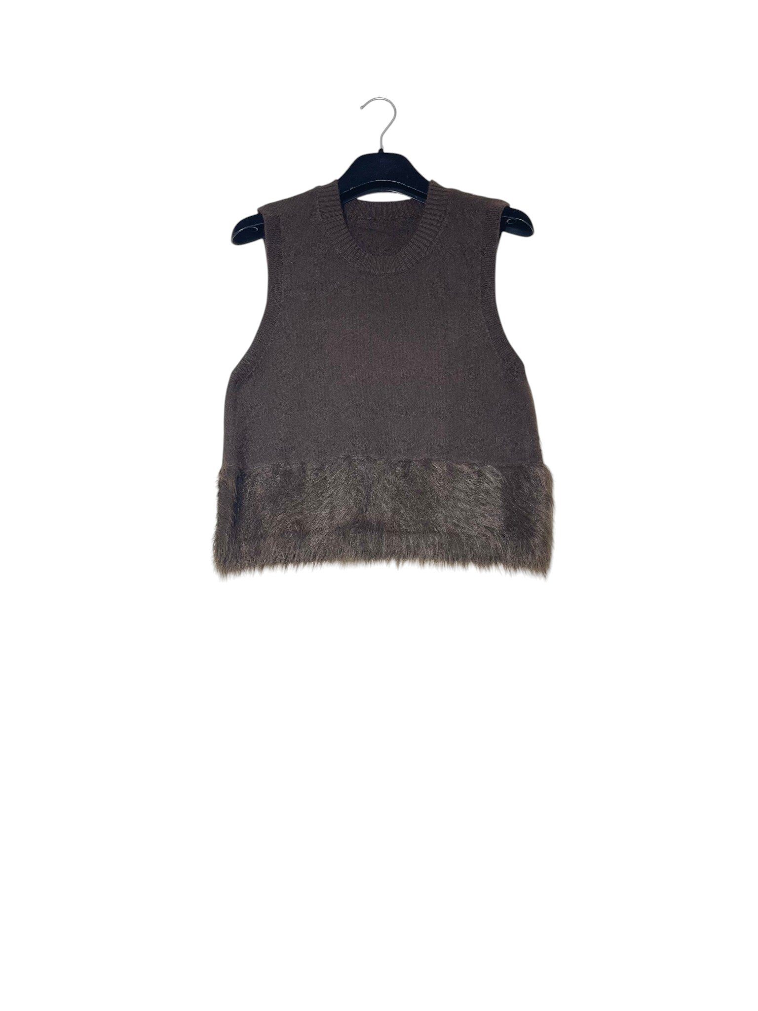 Wholesaler Elegance - Vest with faux fur
