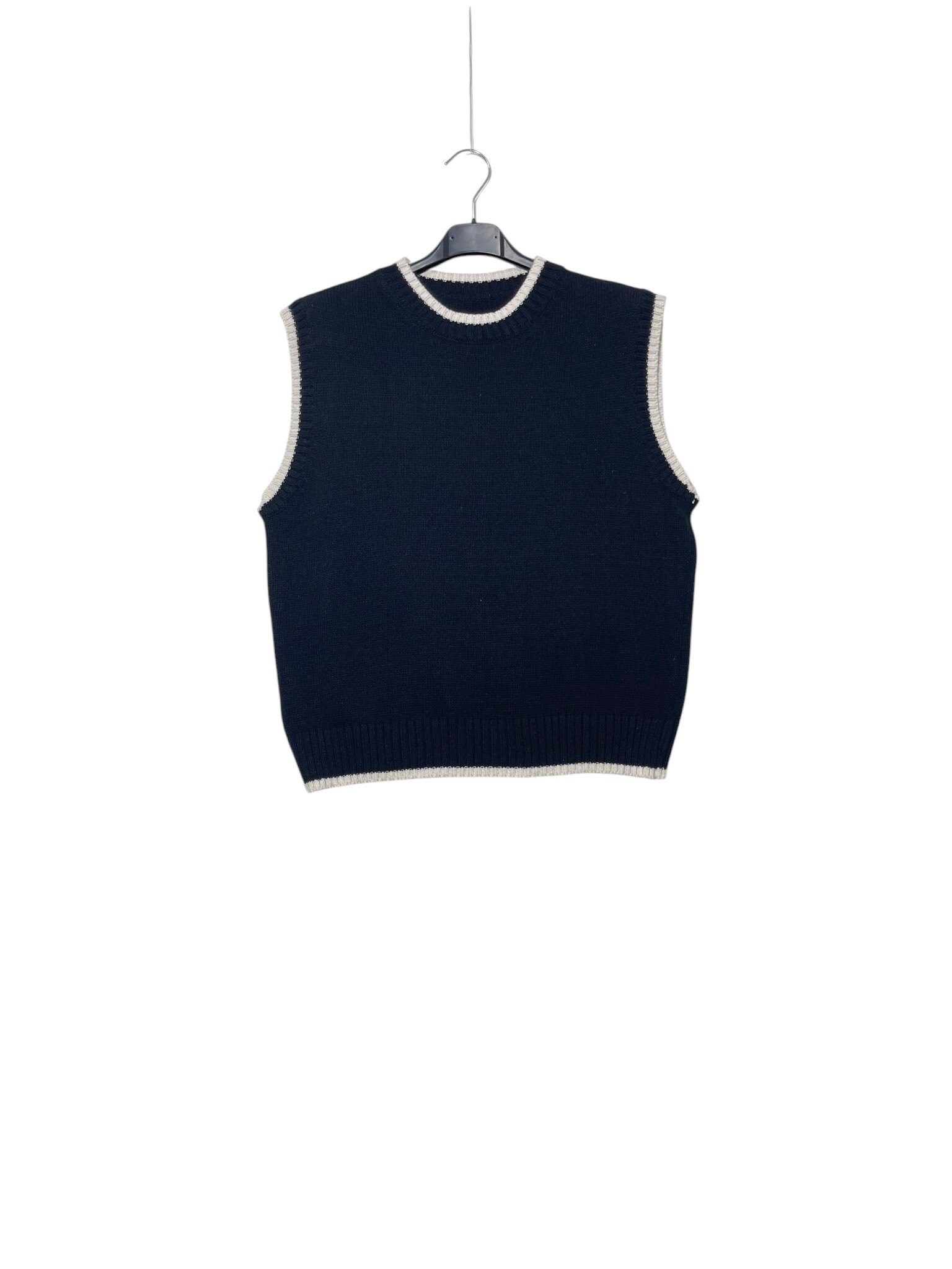 Wholesaler Elegance - Two-tone cotton blend vest