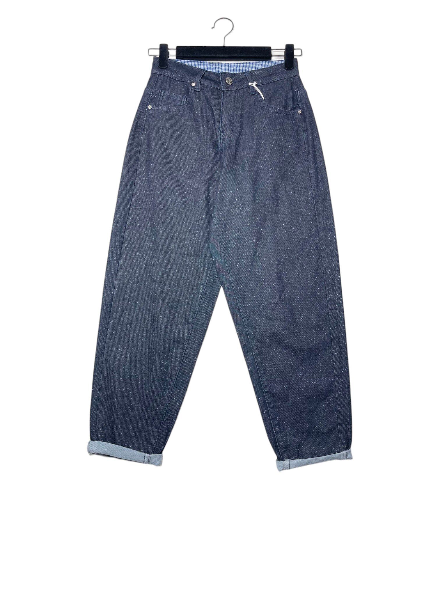 Wholesaler Elegance - Baggy fit jeans with lurex