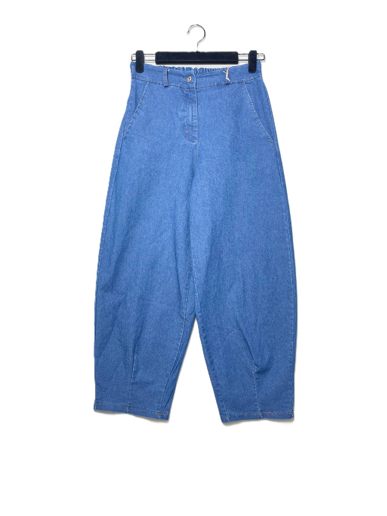 Grossista Elegance - Jeans chambray baggy fit con elastico in vita