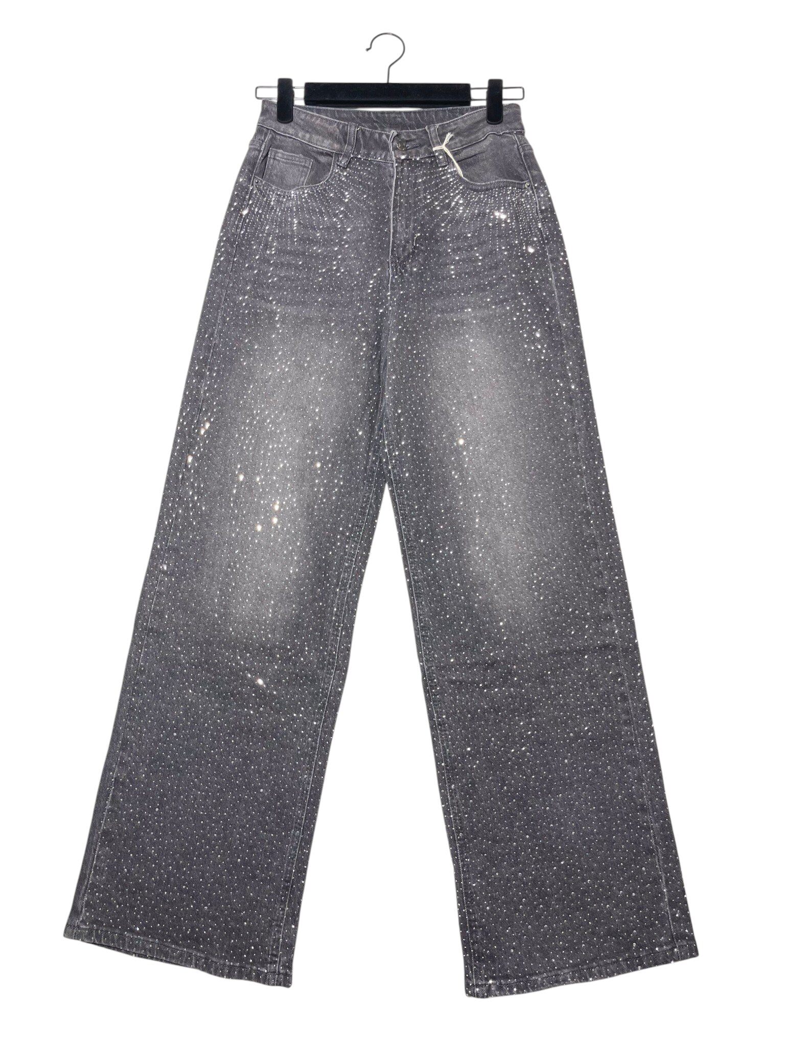 Wholesaler Elegance - Jeana palazzo pants with rhinestones front and back