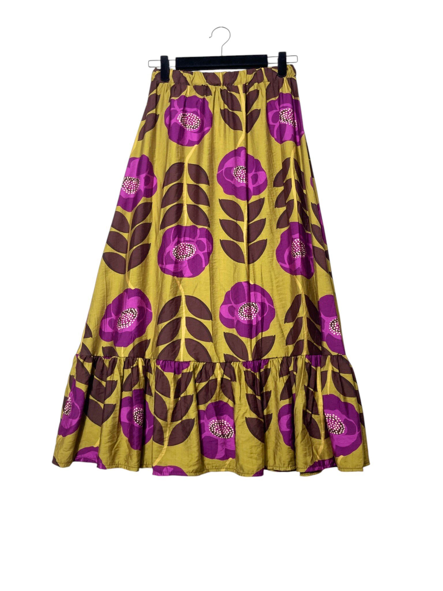 Wholesaler Elegance - Floral print skirt, ruffle at the bottom