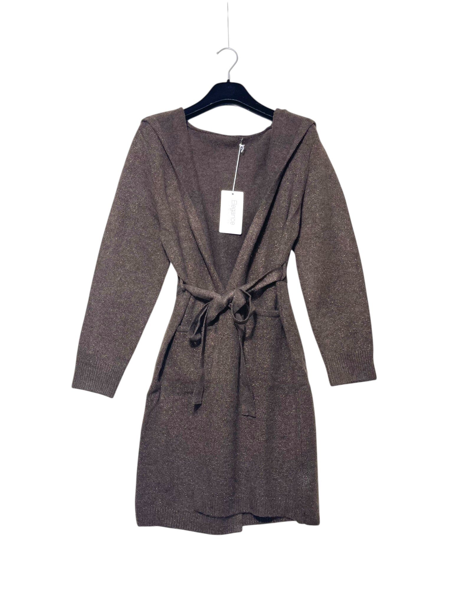 Wholesaler Elegance - Open coat with lurex, pockets, and hood