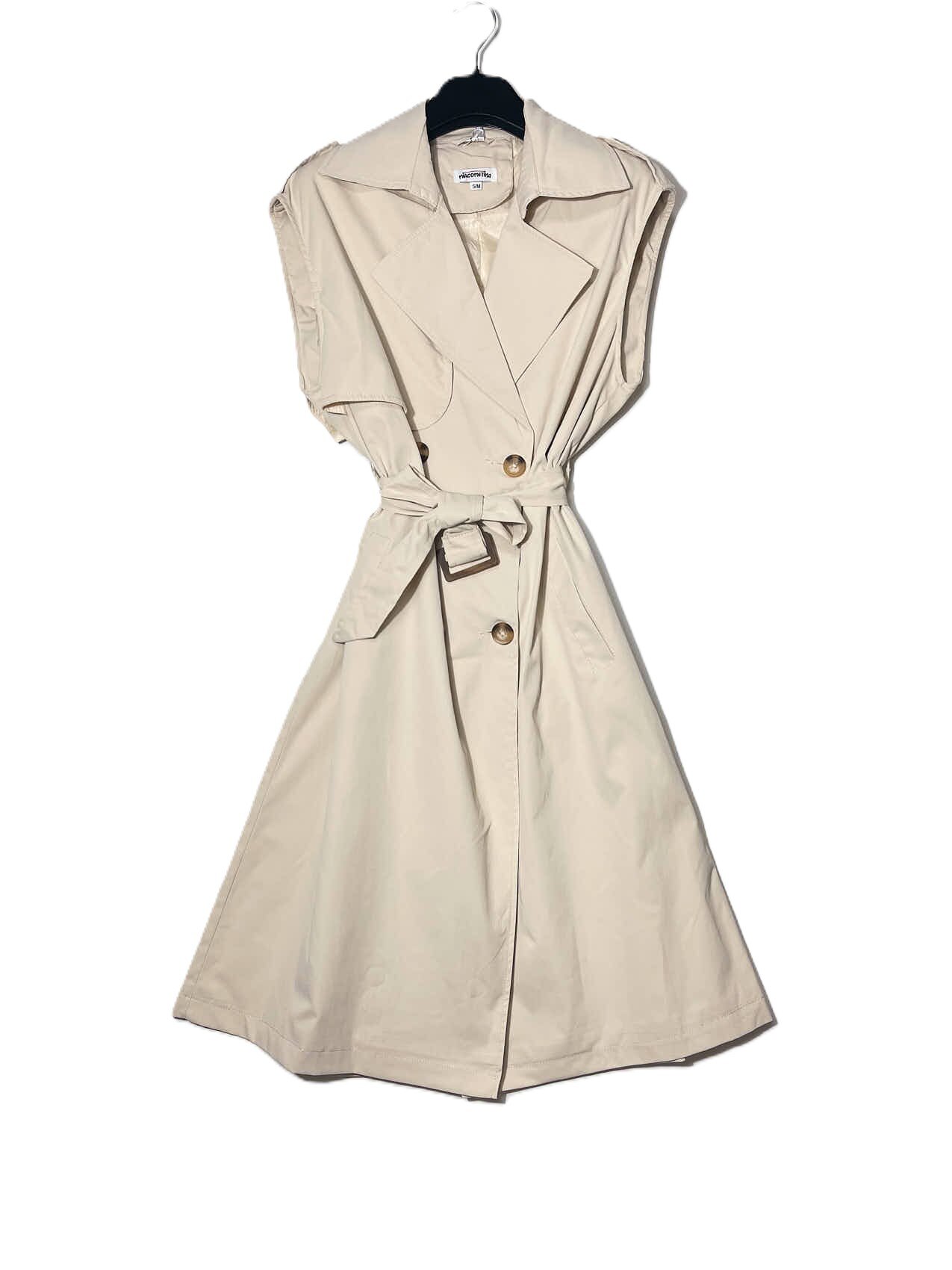 Grossiste Elegance - Trench sans manches avec ceinture
