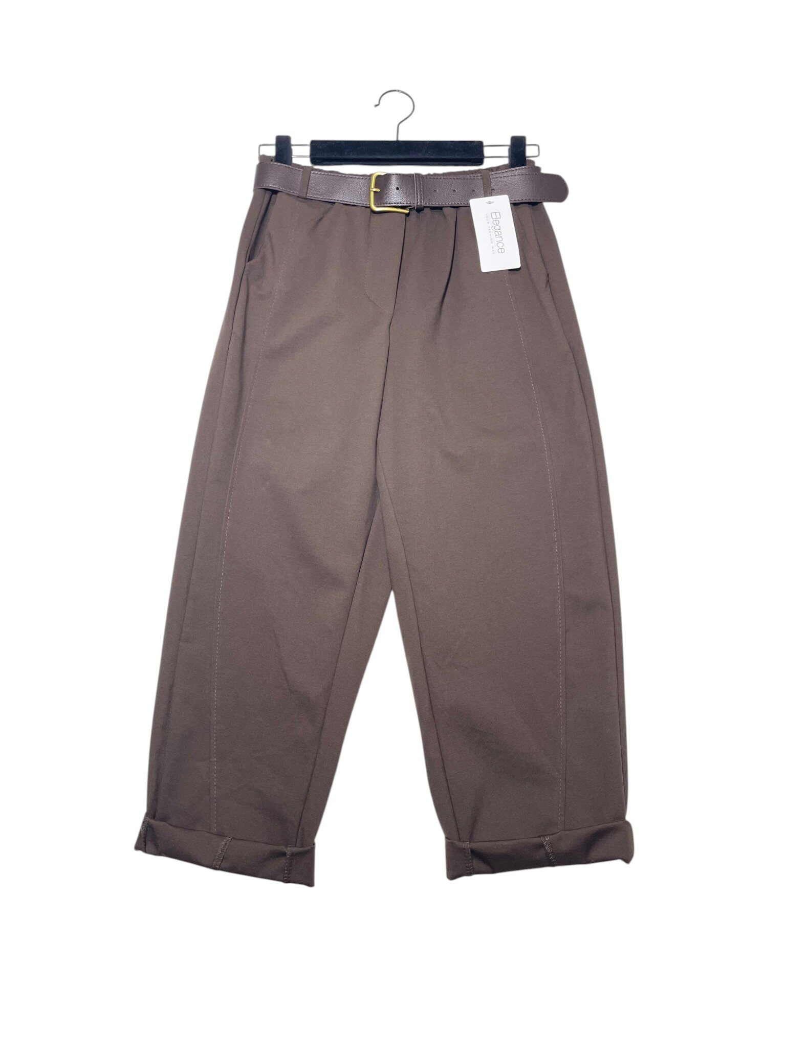 Grossiste Elegance - Pantalon point de Milan coupe ample, couture verticale