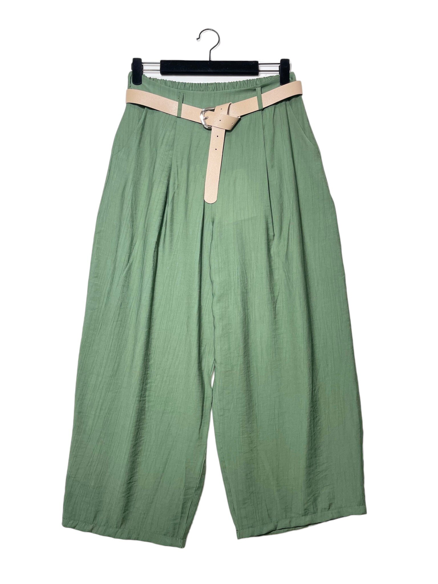 Mayorista Elegance - Pantalón talla grande de corte holgado con cinturón
