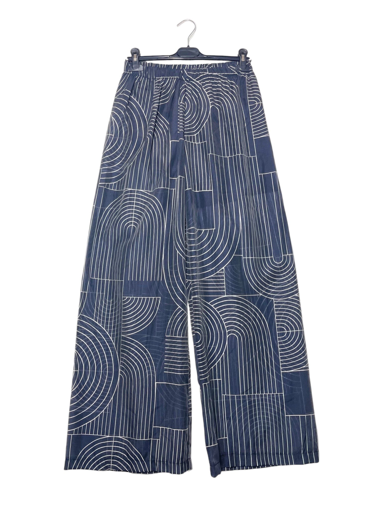 Wholesaler Elegance - Lyocell pants with geometric print, lined inside