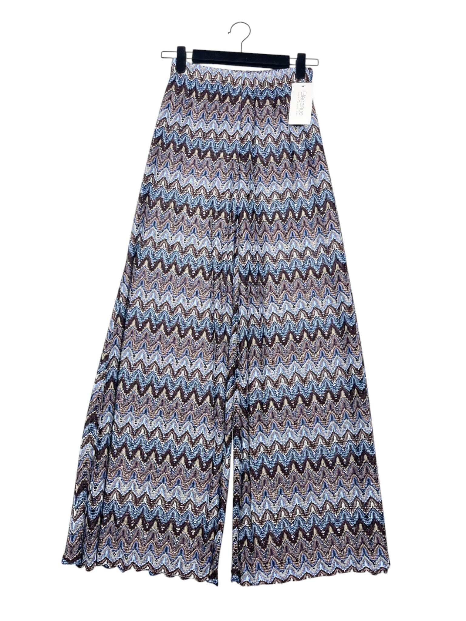 Mayorista Elegance - Pantalón palazzo de punto y lúrex