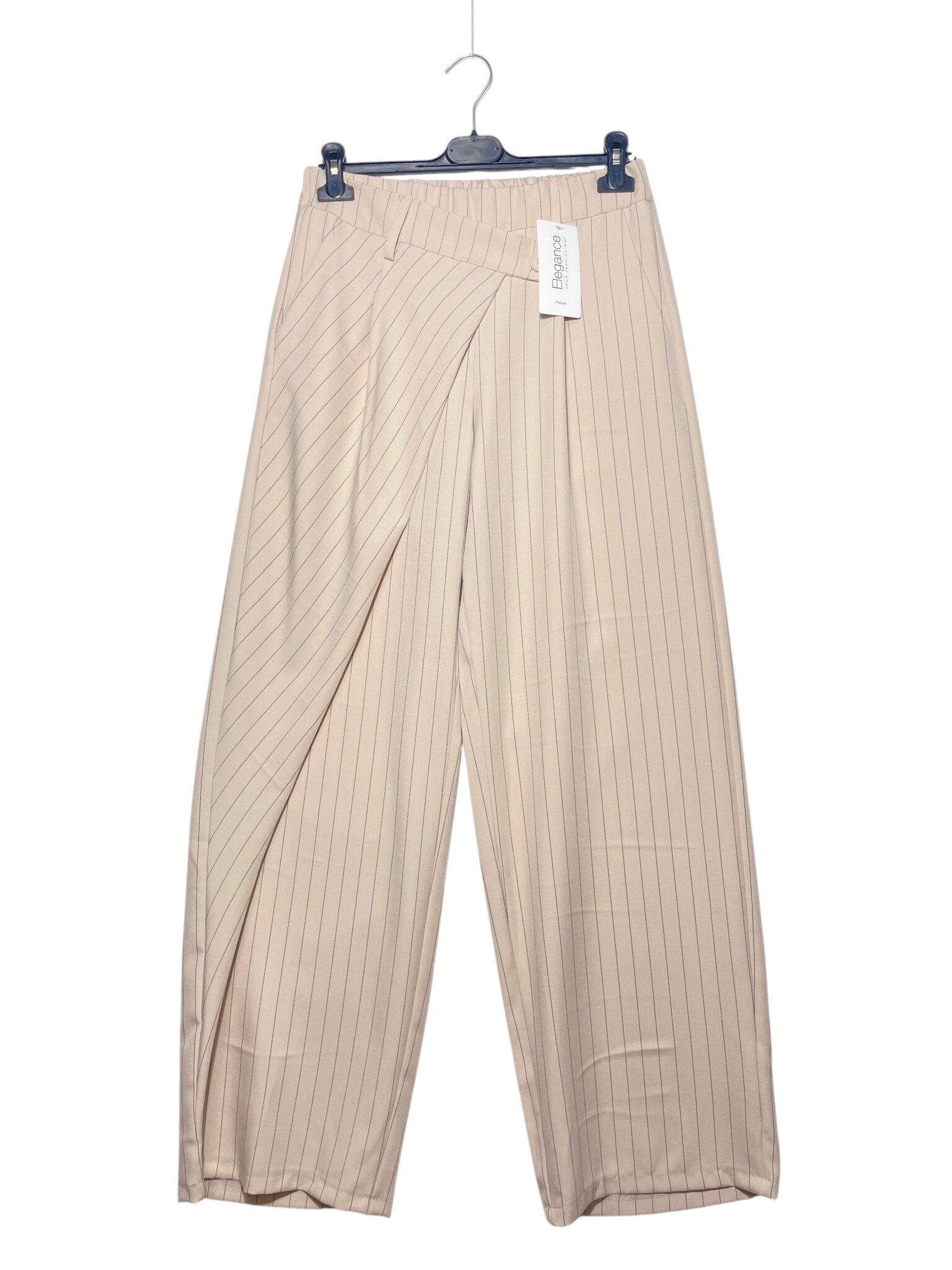 Wholesaler Elegance - Pinstripe balloon fit trousers