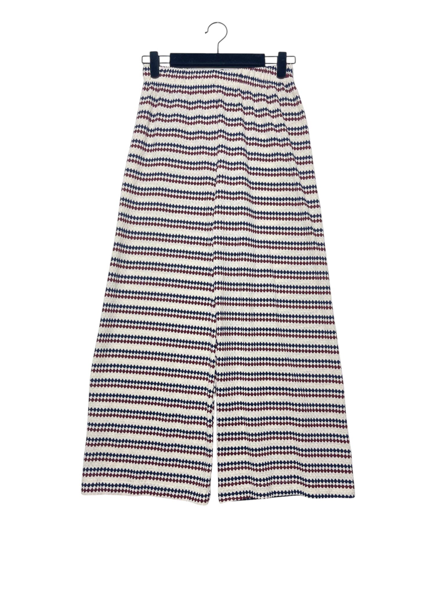 Wholesaler Elegance - Knit pants with small diamonds