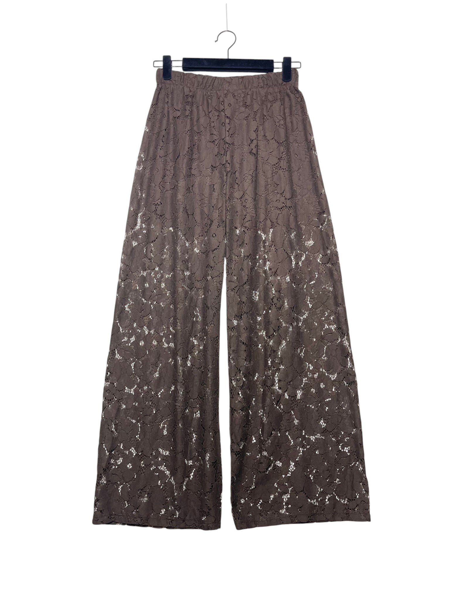 Mayorista Elegance - Pantalón palazzo de bordado inglés, forrado por dentro